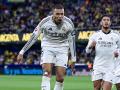 Los jugadores del Real Madrid en el partido en La Cerámica ante el Villarreal