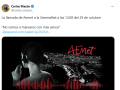 Publicación de Carlos Mazón sobre la llamada con Aemet
