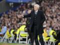 Carlo Ancelotti, en un partido con el Real Madrid esta temporada