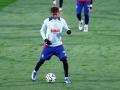 Lamine Yamal, en un entrenamiento con la selección española