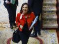 La ministra de Defensa, Margarita Robles, durante la sesión de control al Ejecutivo que tiene lugar este miércoles en el Congreso