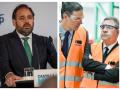 Paco Núñez, presidente del PP de Castilla-La Mancha, Pedro Sánchez y García-Page