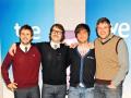 LOS ACTORES JULIAN LOPEZ , JOAQUIN REYES , ERNESTO SEVILLA Y RAUL CIMAS DURANTE LA PRESENTACION DE LA 4 TEMPORADA DEL PROGRAMA  "MUCHACHADA NUI"
MADRID 13/01/2010