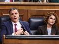 El presidente del Gobierno, Pedro Sánchez y la vicepresidenta primera y ministra de Hacienda, María Jesús Montero