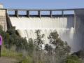 Presa del embalse del Gergal en Guillena, Sevilla