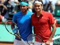 Rafa Nadal y Roger Federer en la final de Roland Garros 2011