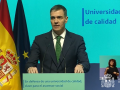 Pedro Sánchez interviene en el acto 'En defensa de una universidad de calidad, clave para el ascensor social'