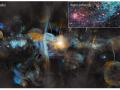 Una imagen de la Vía Láctea captada por el conjunto de radiotelescopios MeerKAT contextualiza la imagen de la región C de Sagitario obtenida por el Telescopio Espacial James Webb. La imagen de MeerKAT abarca 1000 años luz, mientras que Webb cubre 44.

REMITIDA / HANDOUT por NASA, ESA, CSA, STSCI, SARAO
Fotografía remitida a medios de comunicación exclusivamente para ilustrar la noticia a la que hace referencia la imagen, y citando la procedencia de la imagen en la firma
02/4/2025