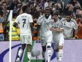 Los jugadores del Real Madrid festejan el pase a la final de la Copa del Rey