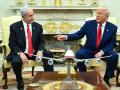 El primer ministro israelí Benjamín Netanyahu y el presidente Donald Trump en la Casa Blanca