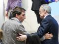 El alcalde de Madrid, José Luis Martínez-Almeida y el presidente del Real Madrid, Florentino Pérez