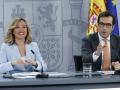 Los ministros Pilar Alegría y Carlos Cuerpo, este martes en la Moncloa
