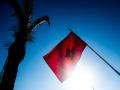 Bandera de Marruecos en Rabat