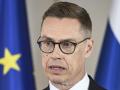 HELSINKI (Finland), 03/04/2025.- Finland's President Alexander Stubb speaks at a joint press conference with Austrian President Alexander Van der Bellen (not pictured) following their talks in Helsinki, Finland, 03 April 2025. Austrian President is on an official visit to Finland. (Finlandia) EFE/EPA/KIMMO BRANDT