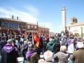 Ofrenda floral en recuerdo a los líderes comuneros Padilla, Bravo y Maldonado, en 2024, en Villalar