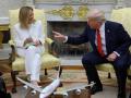 El presidente de Estados Unidos, Donald Trump, se reúne con la primera ministra italiana, Giorgia Meloni, en el Despacho Oval de la Casa Blanca