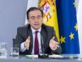 El ministro de Asuntos Exteriores, Unión Europea y Cooperación, José Manuel Albares, durante una rueda de prensa posterior a la reunión del Consejo de Ministros