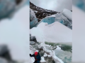 Desprendimiento de un glaciar en Perú