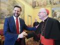 El cardenal Parolin y el vicepresidente de Estados Unidos, J.D. Vance