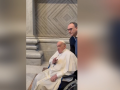 El Papa antes de la Vigilia del Sábado Santo