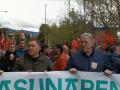 El líder de Bildu, Arnaldo Otegi, y el alcalde de Pamplona, Joseba Asiron