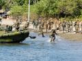 Militares filipinos en maniobras