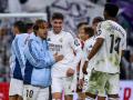 Fede Valverde celebra con sus compañeros la victoria contra el Athletic