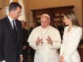 Los Reyes con el Papa en junio de 2014