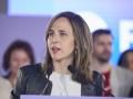 La secretaria general de Podemos y diputada, Ione Belarra, en la V Asamblea Ciudadana de Podemos