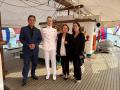 La Princesa de Asturias con Patricia Llosa y los hijos de Mario Vargas Llosa, Gonzalo y Morgana, en el Ecano