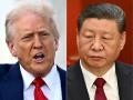 Los presidentes de EE.UU. Donald Trump y de China Xi Jinping
