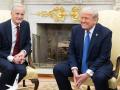 El presidente Donald Trump y primer ministro de Noruega, Jonas Gahr Støre en la Casa Blanca
