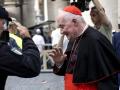 VATICAN CITY (Vatican City State (Holy See)), 23/04/2025.- Canadian Cardinal Marc Ouellet (R) walks outside the Saint Peter's Basilica, where late Pope Francis lies in state, in Vatican City, 23 April 2025. Faithful and well-wishers will be able to pay their respects to Pope Francis, who died on 21 April 2025, aged 88, until his funeral on 26 April in the plaza in front of the basilica. (Papa, Cardenal) EFE/EPA/MASSIMO PERCOSSI