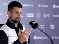 Novak Djokovic, durante su rueda de prensa previa en el Mutua Madrid Open
