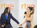 (Foto de ARCHIVO)
Las cantantes Chanel (i) y Melody (d) durante una rueda de prensa, en Torrespaña, a 25 de marzo de 2025, en Madrid (España). RTVE ha anunciado durante la rueda de prensa que la persona encargada de dar los puntos de España en el Festival de Eurovisión 2025 será Chanel. La cantante será la portavoz que se pondrá frente a la cámara para entregar los puntos del jurado español.

Jesús Hellín / Europa Press
25/3/2025