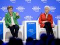 Kristalina Georgieva, directora del FMI, y Christine Lagarde, presidenta del BCE