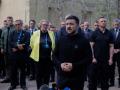El presidente ucraniano Volodímir Zelenski en un encuentro con periodistas en Kiev