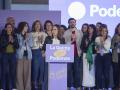 La secretaria general de Podemos y diputada, Ione Belarra, interviene durante la V Asamblea Ciudadana de Podemos