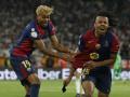 Jules Koundé celebra el tercer gol del Barcelona