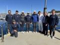 Desde la izqda.: Alberto Viejo, Ricardo Lorenzo, Jane Abascal, Doña Elena, Pedro Campos, Don Juan Carlos, Jordi Xammar, Sito Pons y Roi Álvarez. © RCNS