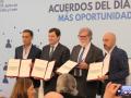 Mañueco, junto a los líderes castellanoleoneses de la CEOE, UGT y CC. OO.
