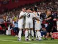 Los jugadores del Real Madrid en la final de Copa del Rey
