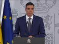 El presidente del Gobierno, Pedro Sánchez, en su comparecencia tras la reunión del Consejo de Seguridad