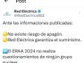 Mensaje de Red Eléctrica el 9 de abril