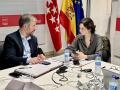Isabel Díaz Ayuso en la sede de la Agencia de Seguridad y Emergencias ASEM 112