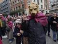 Varias personas durante una manifestación en defensa del futuro de la provincia de León