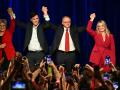Anthony Albanese celebra su victoria en las elecciones