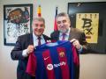 Joan Laporta, con el presidente del CSD, José Manuel Rodríguez Uribes