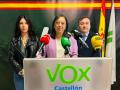 La presidenta de Vox en la Comunidad Valenciana, Llanos Massó junto con la concejal de Almazora