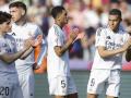 Los jugadores del Real Madrid agradecen a los desplazados el apoyo